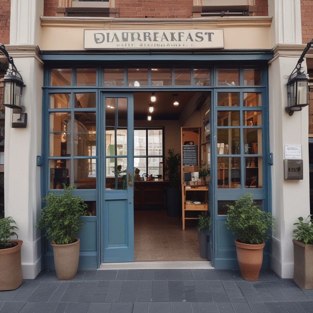 Entrance of Dear Breakfast restaurant